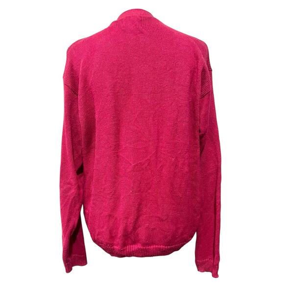 Christina Vintage Women’s Sweater Cardigan. White Tufted Boucle Design Sz L - Picture 5 of 9